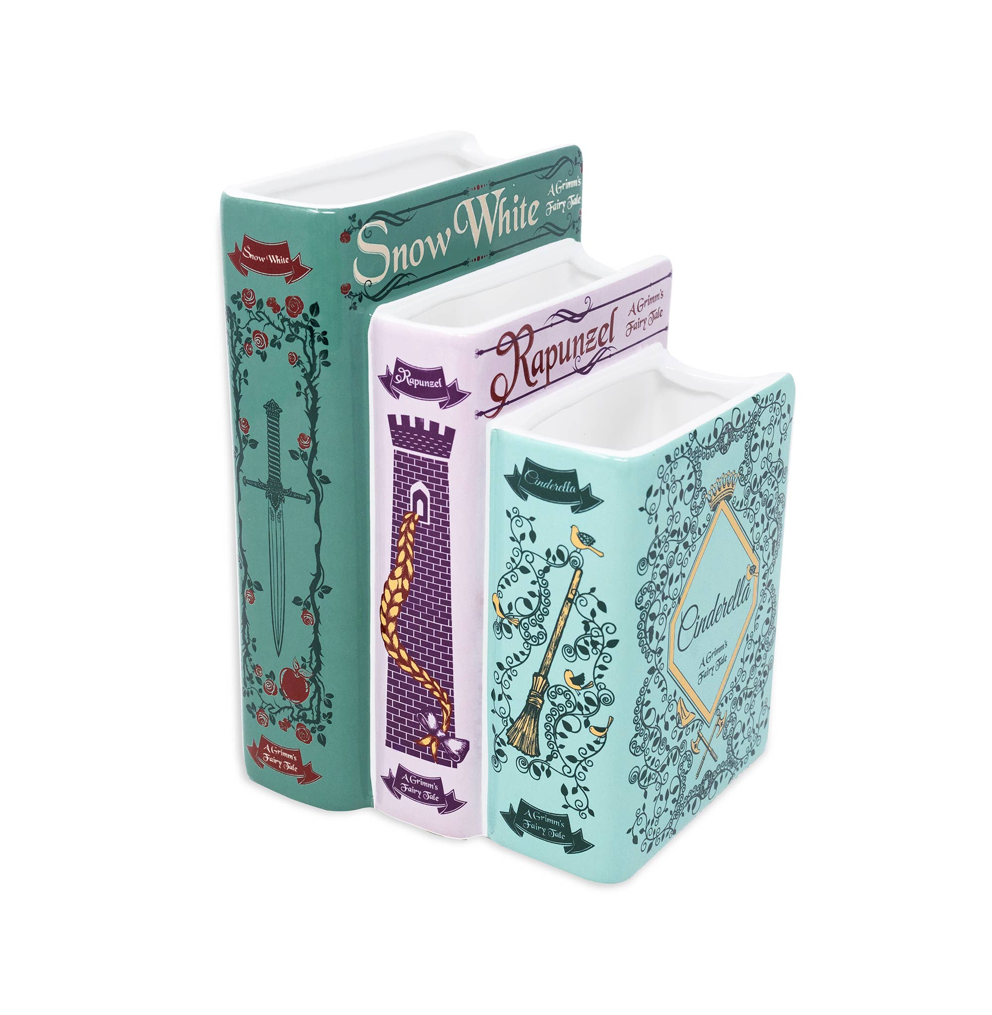 Steel Mill & Co UK - Triple Book Vase, Grimm's Fairy Tales
