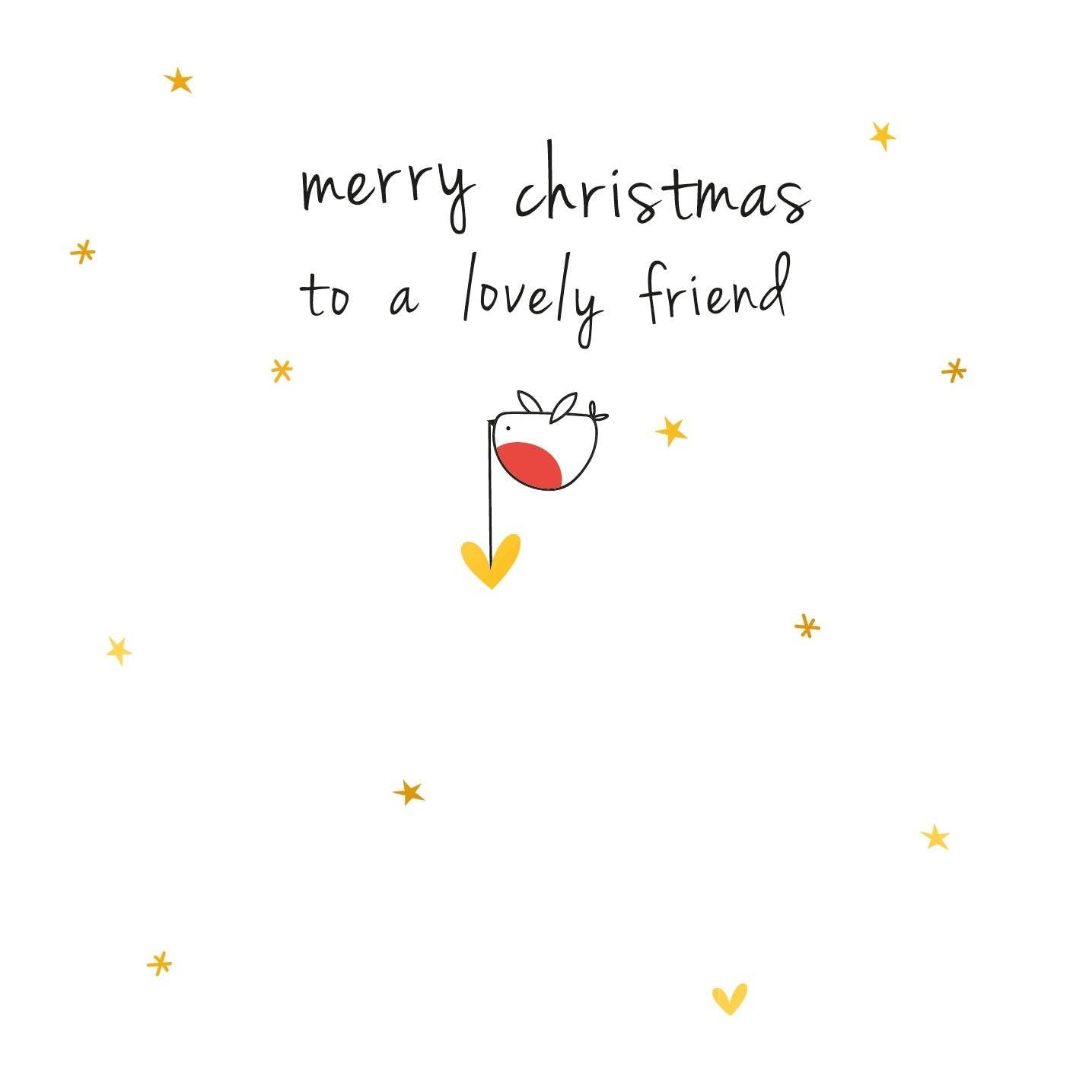 Belly Button Designs - Friend Christmas Card