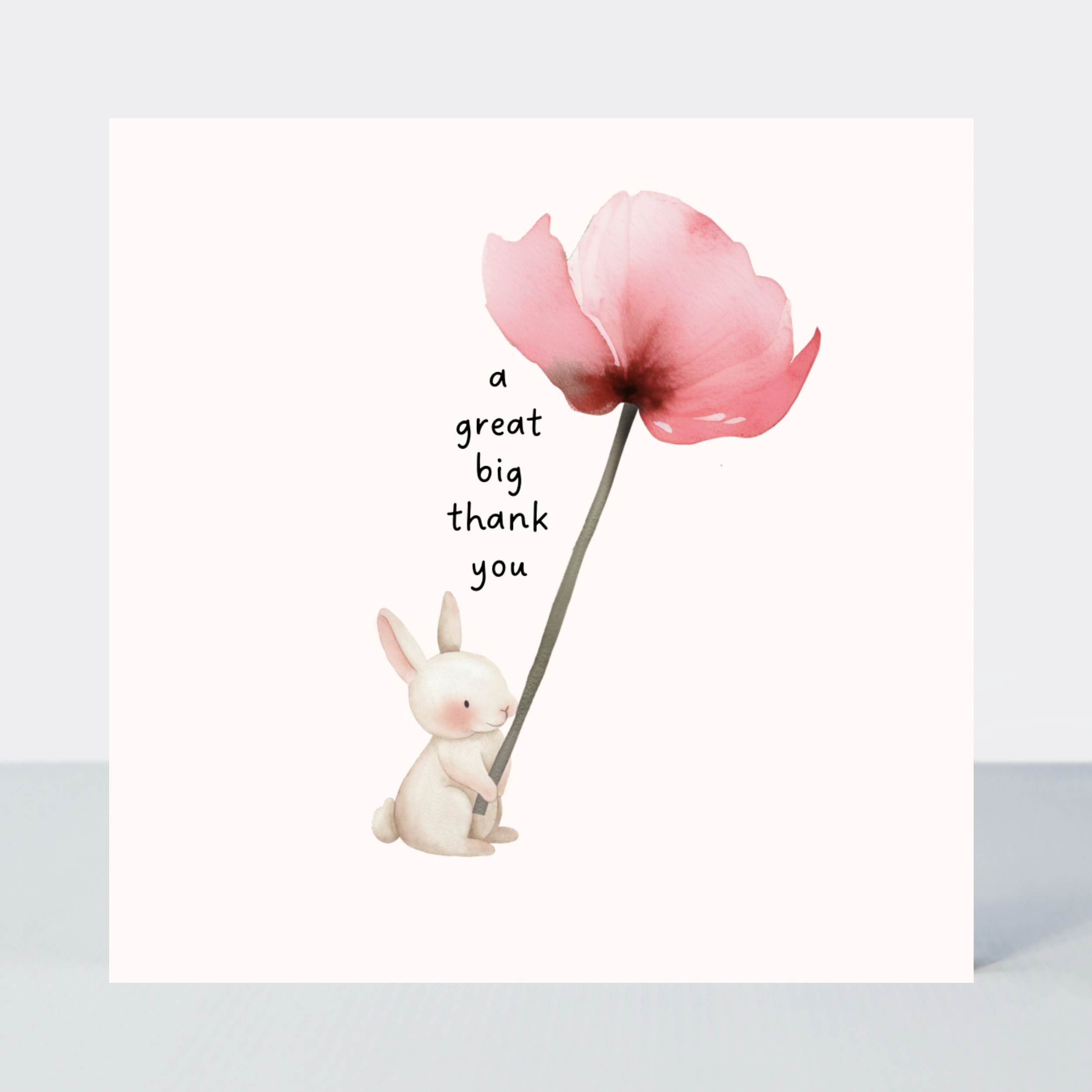 Petimo - Woodland Wishes Great Big Thank You Bunny card