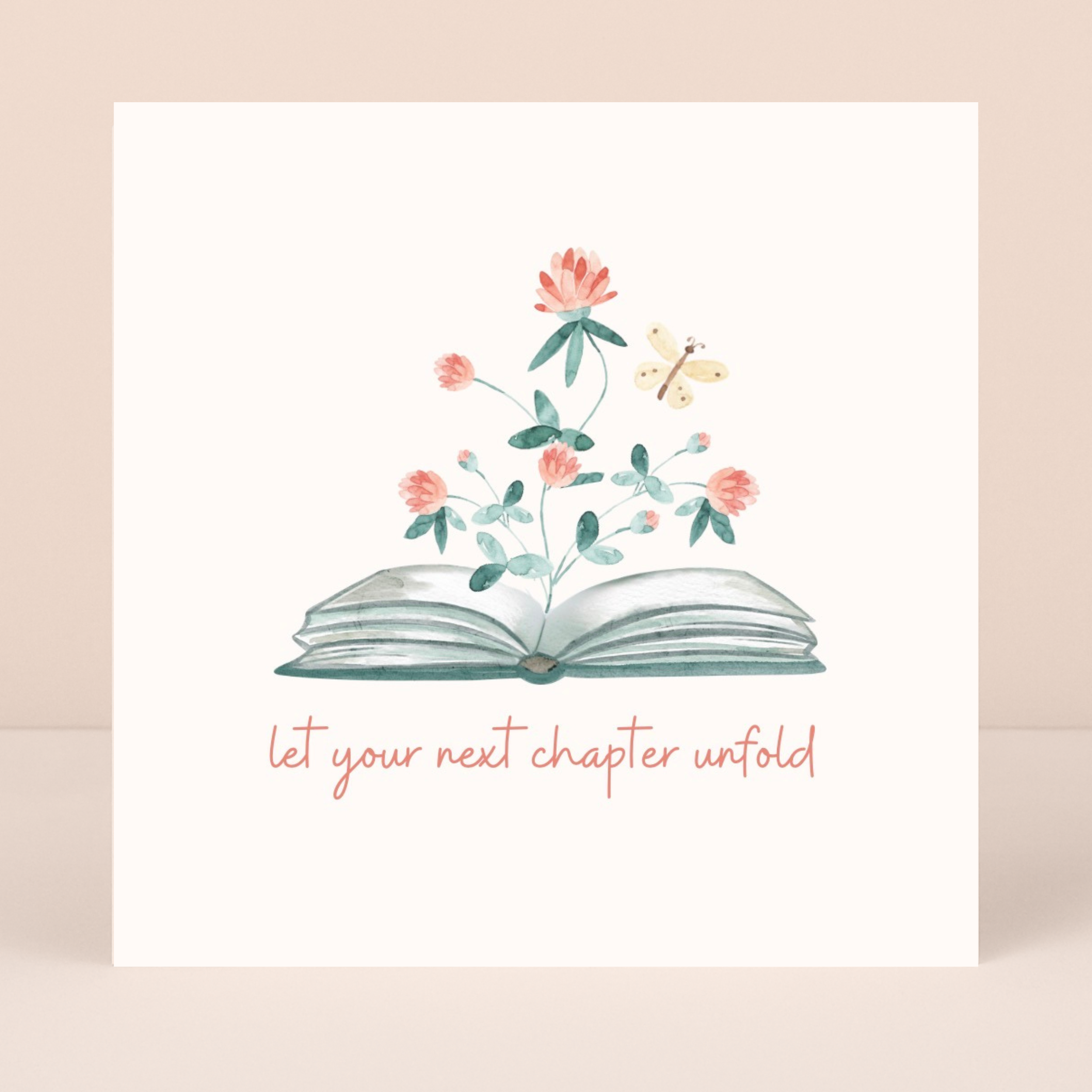 Petimo - Next Chapter Book & Floral In Clover Card