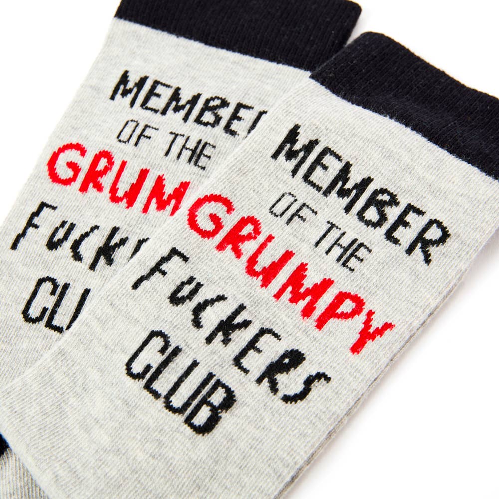 Urban Eccentric - Unisex Member Of The Grumpy Fuckers Club Socks