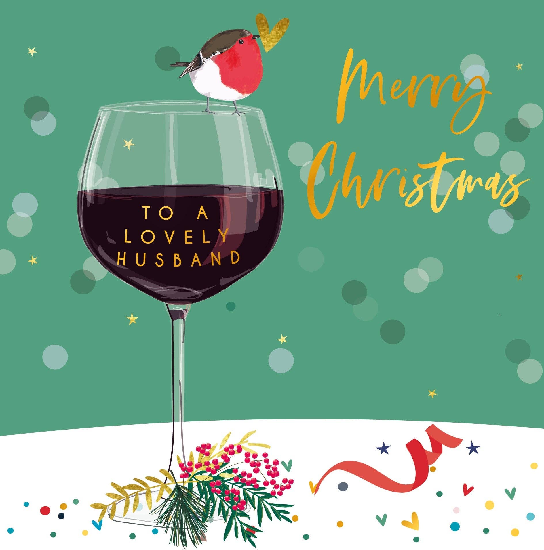 Belly Button Designs - Husband Christmas Card