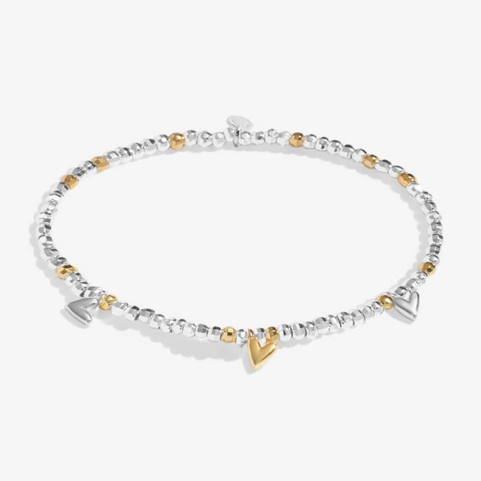 Joma Sparkle Confetti A Little 'Love And Wishes' Bracelet In Silver & Gold Plating