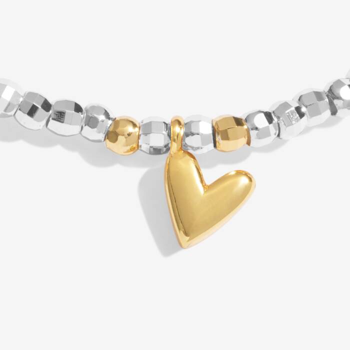 Joma Sparkle Confetti A Little 'Love And Wishes' Bracelet In Silver & Gold Plating