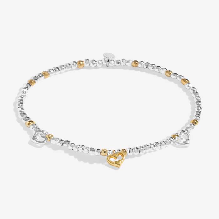 Joma Sparkle Confetti A Little 'Wonderful Mum' Bracelet In Silver & Gold Plating