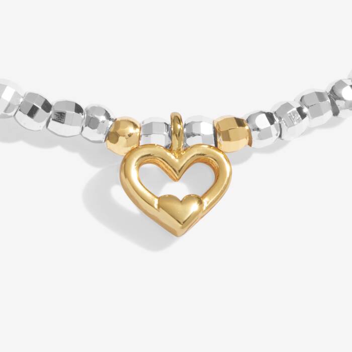Joma Sparkle Confetti A Little 'Wonderful Mum' Bracelet In Silver & Gold Plating