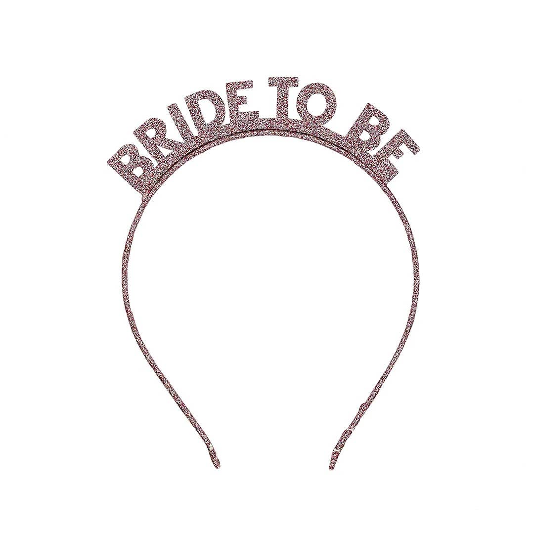 Hootyballoo - Rose Gold 'Bride To Be' Glitter Headband