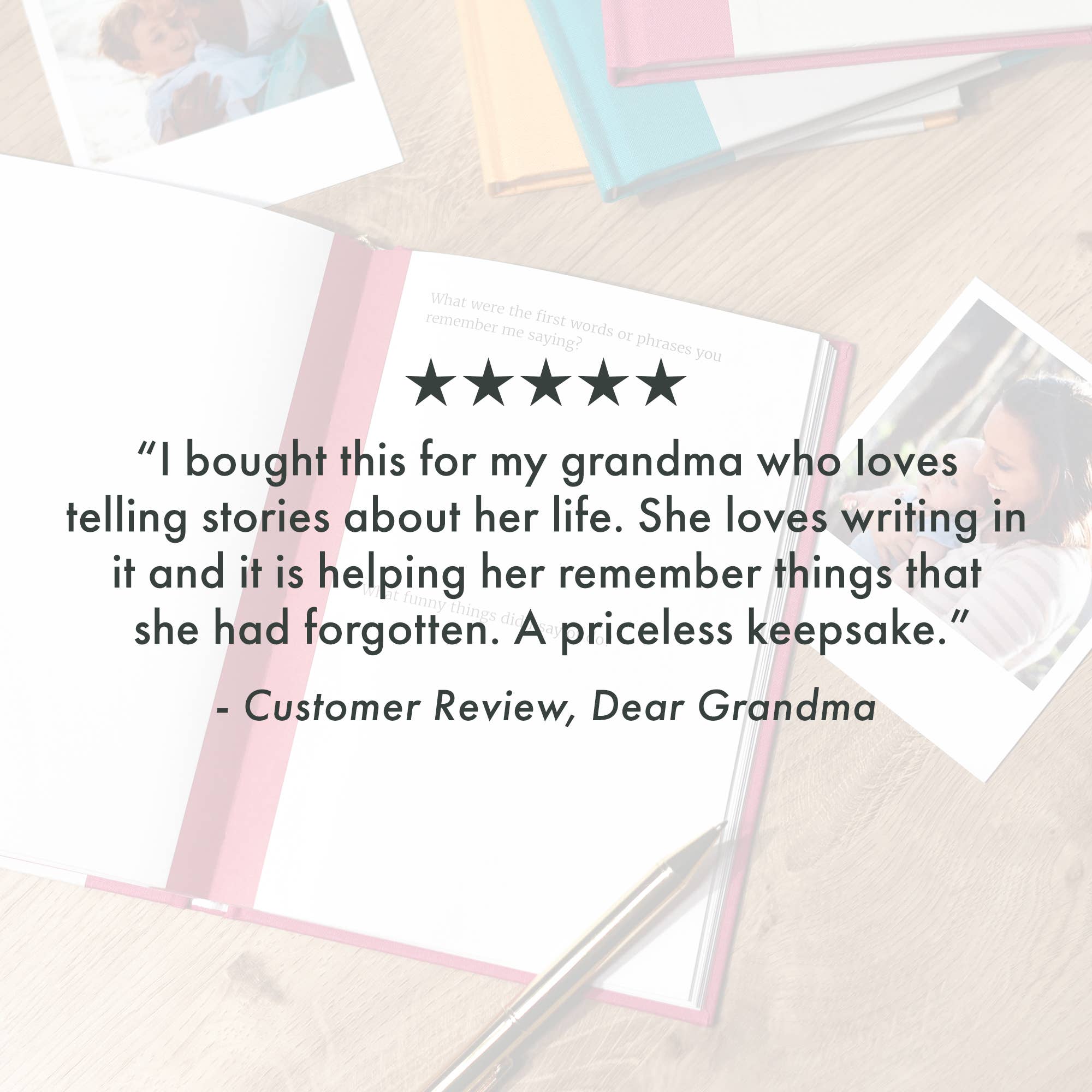 FROM YOU TO ME Meaningful Gifts - Dear Grandma Memory Journal, A Heartfelt Keepsake