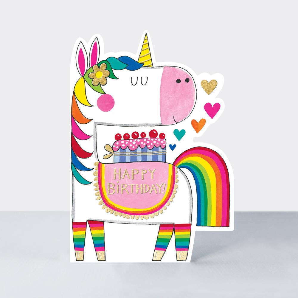 Rachel Ellen Designs Happy Birthday Unicorn Card