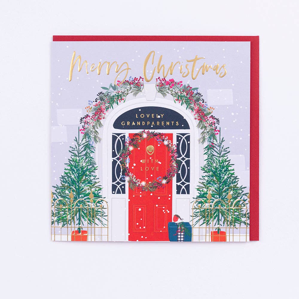 Belly Button Designs - Lovely Grandparents With Love Christmas Card