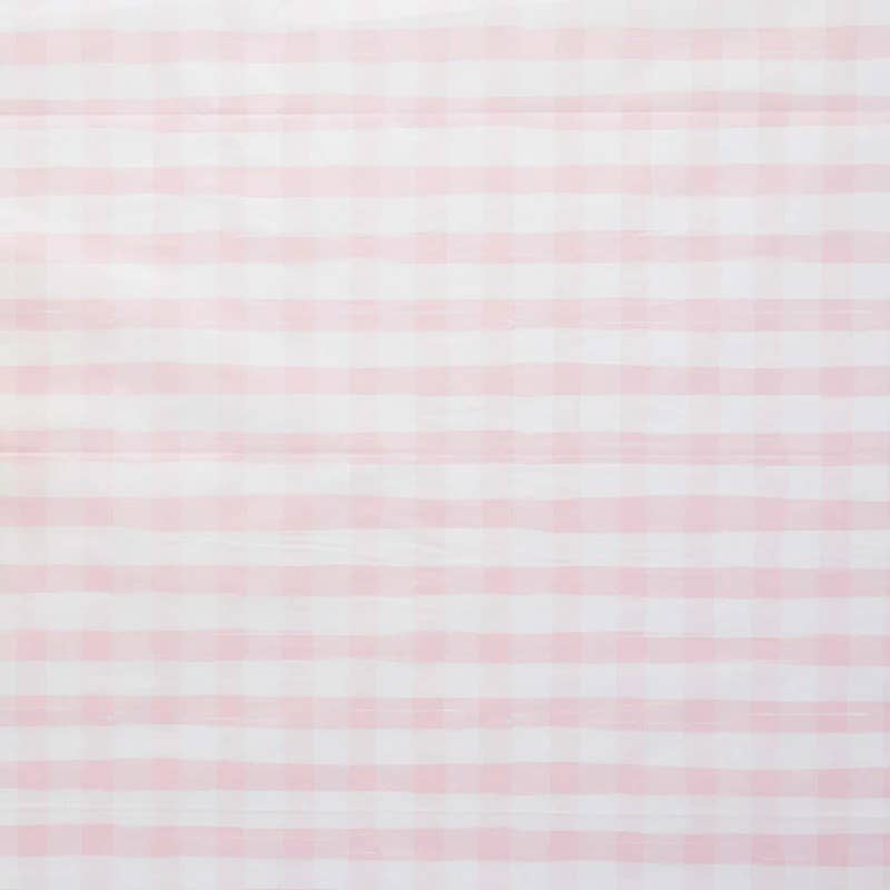 Hootyballoo - Pink Gingham Paper Tablecloth (2.6 X 1.4 Metres)