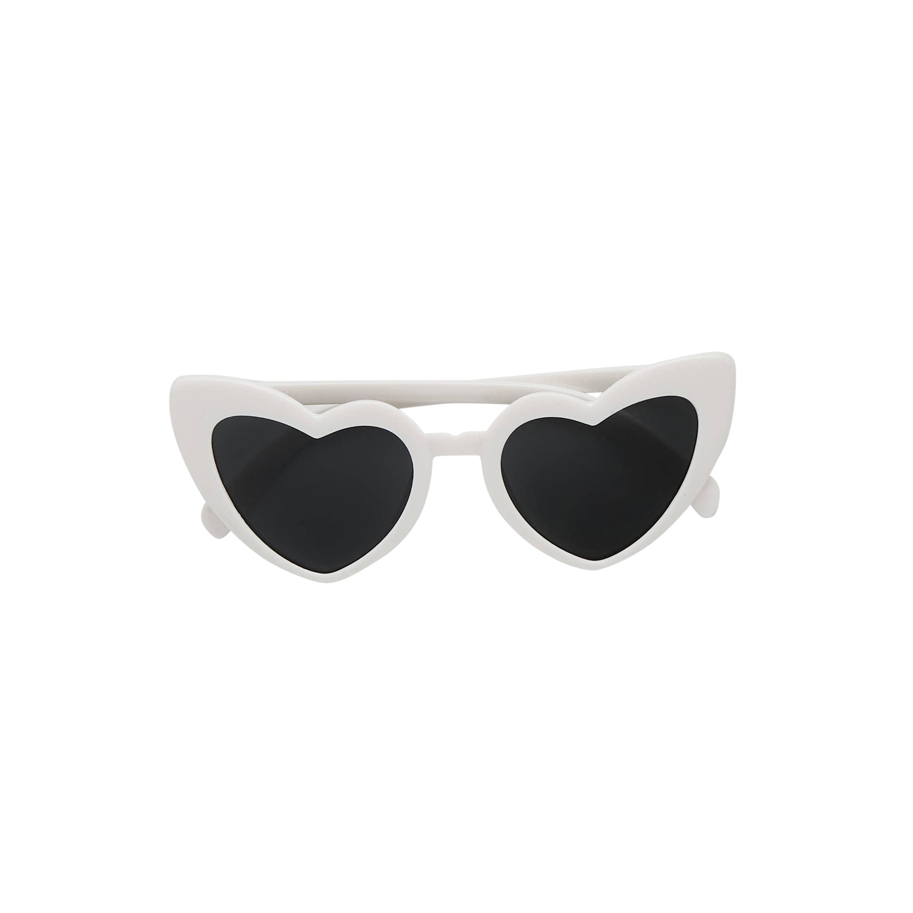 Hootyballoo - White Heart Sunglasses
