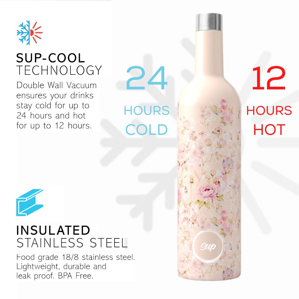 Sup - Insulated Wine Bottle Flowers: Flowers