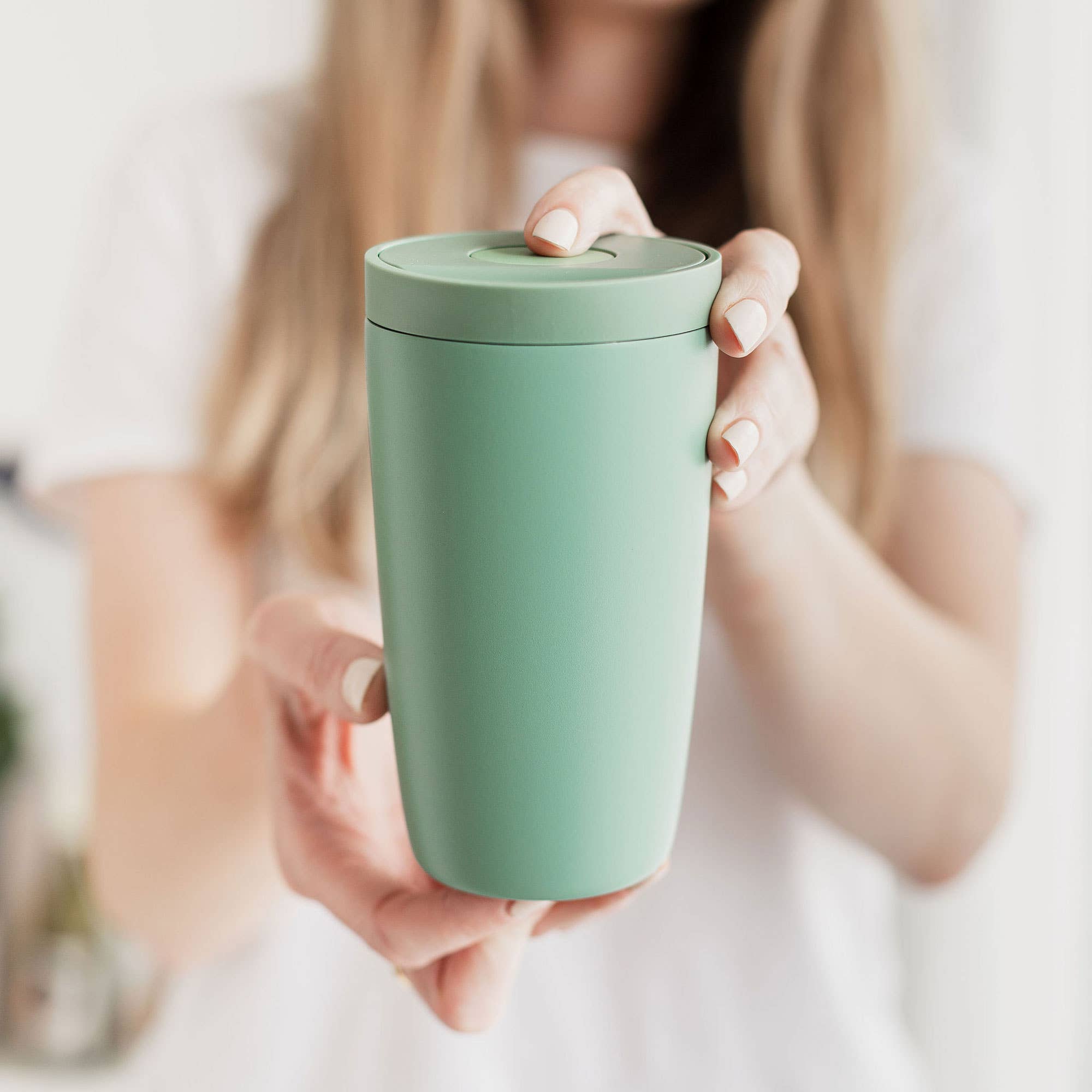 UBERSTAR - Radius Stainless Steel Double Wall Insulated Travel Cup 12oz: Pink