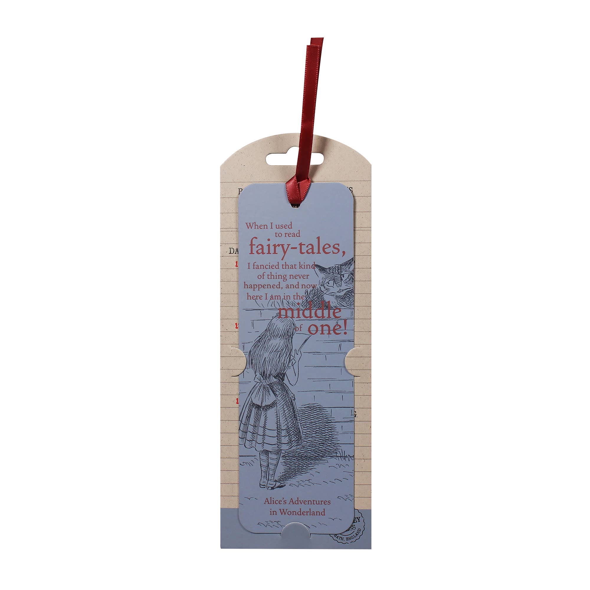 Half Moon Bay - Bookmark Alice in Wonderland Literary Quote