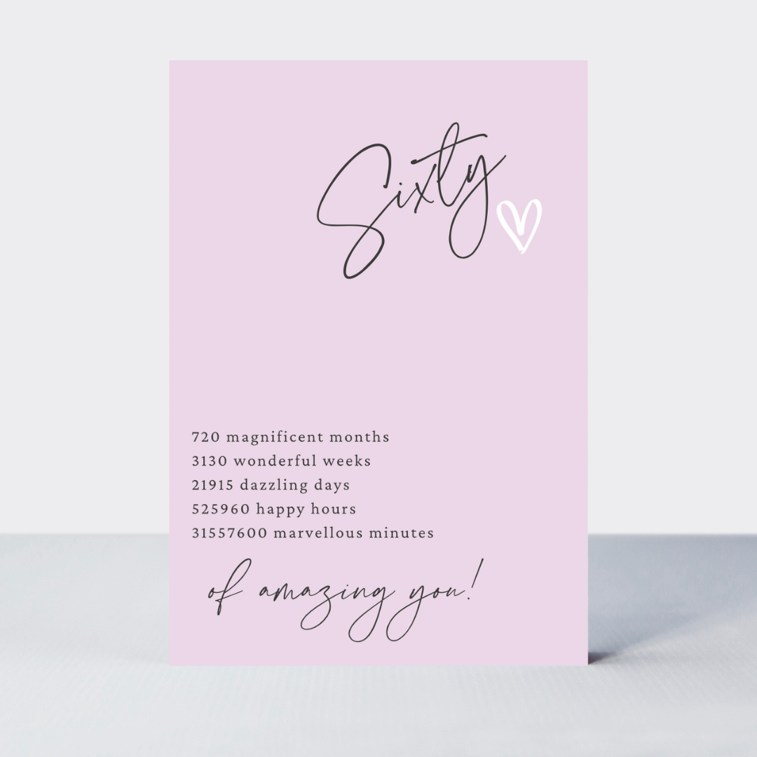 Little Notes 60th Card