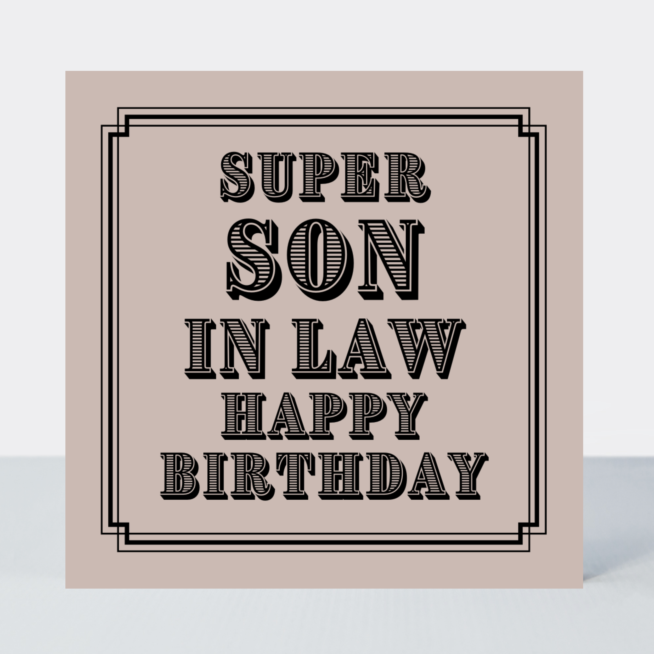 Vintage Icon Son In Law Birthday Card