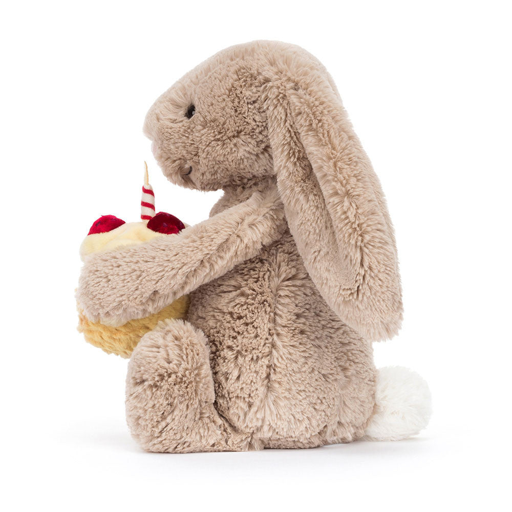 Jellycat Bashful Beige Birthday Bunny - NEW FOR 2025