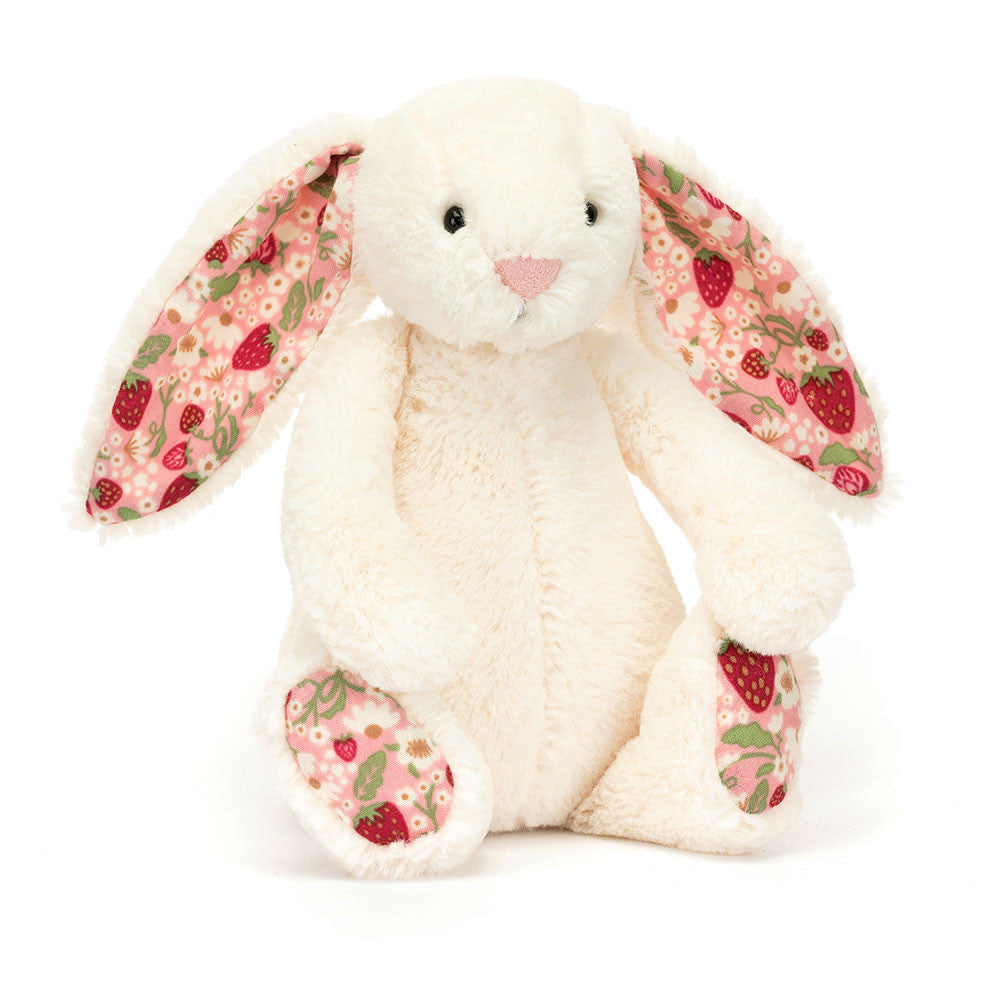 Jellycat Blossom Cream Berry Bunny - Small - NEW FOR 2025