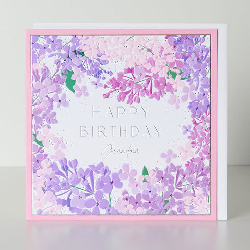 Floral Birthday Grandma Card