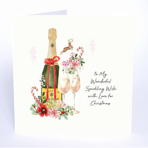 Five Dollar Shake To My Wonderful Sparkling Wife With Love for Christmas Christmas Card