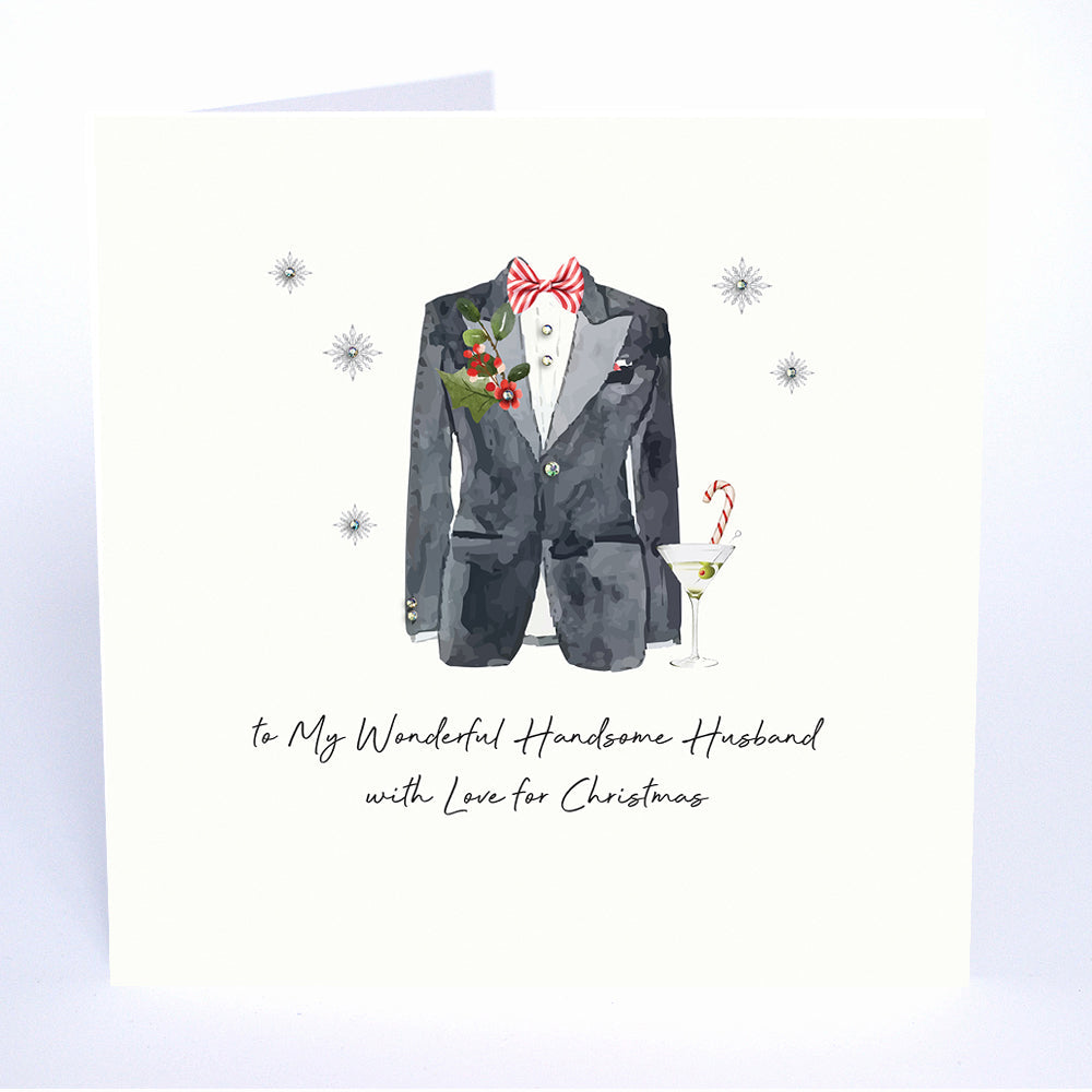 Five Dollar Shake To My Wonderful Handsome Husband With Love for Christmas Christmas Card