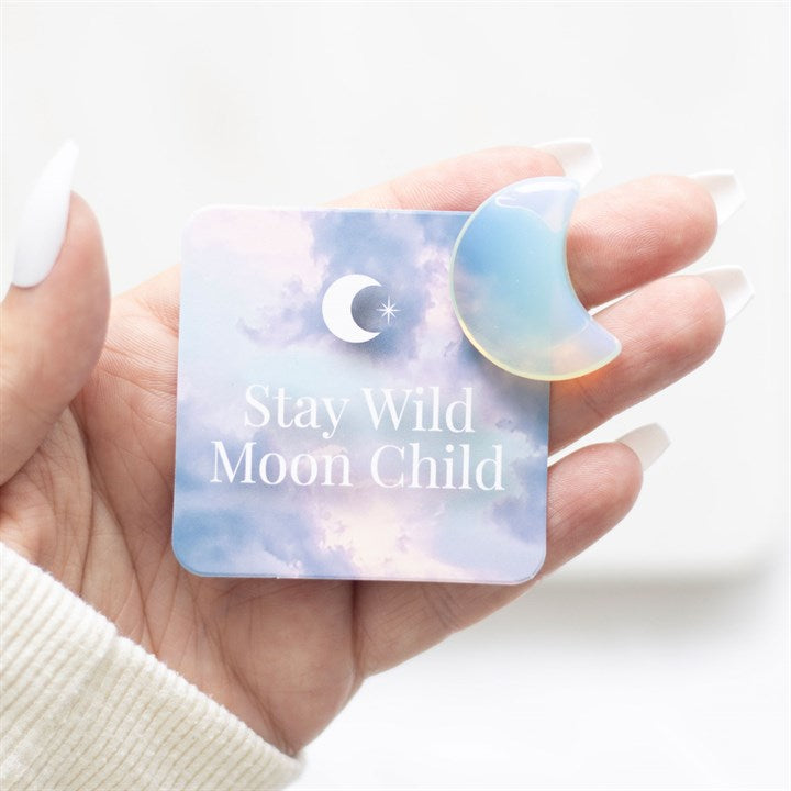 Stay Wild Moonstone Moon in a Bag