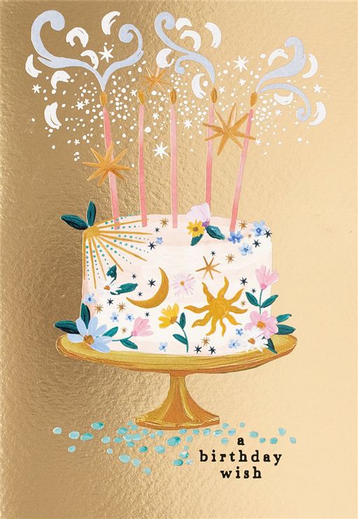 Glimmers Cake Card