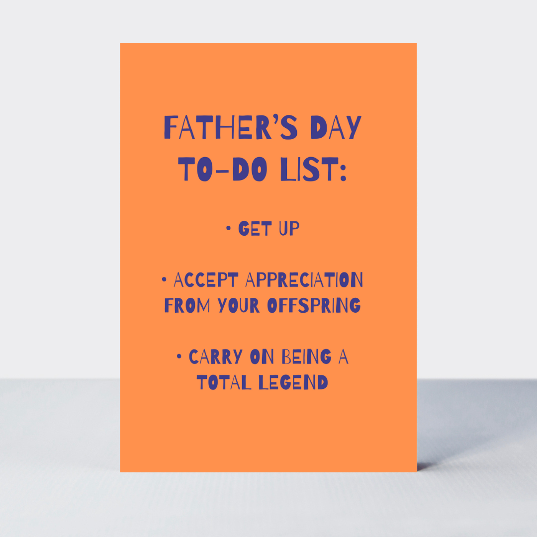 Checklist Father's Day To-Do List Card