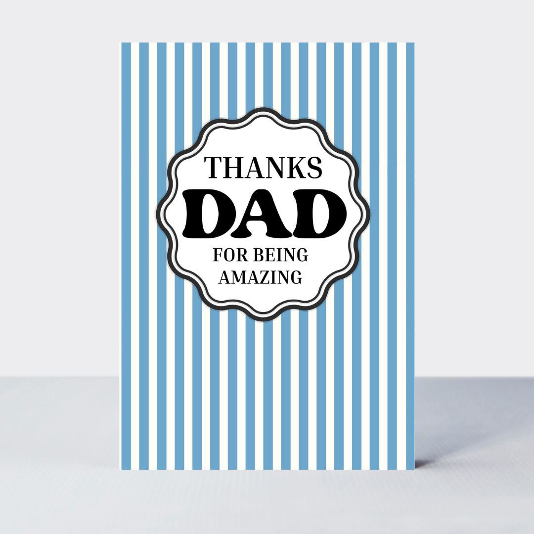 Top Marks Thanks Dad Card