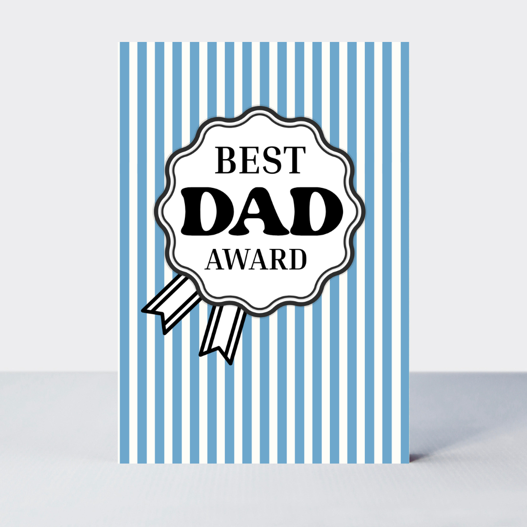 Top Marks Best Dad Award Card