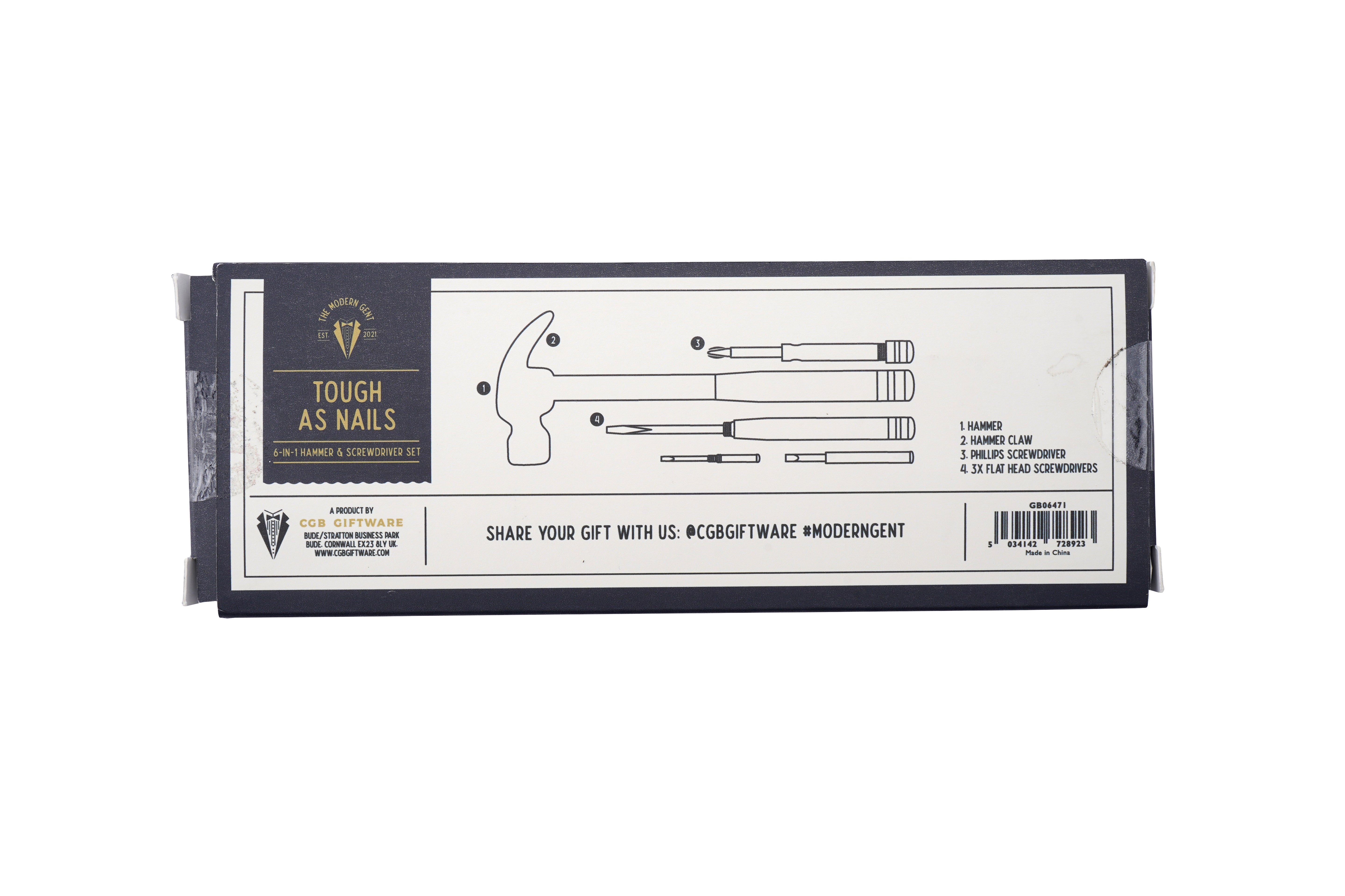 Modern Gent 6-in-1 Hammer Tool & Screwdriver