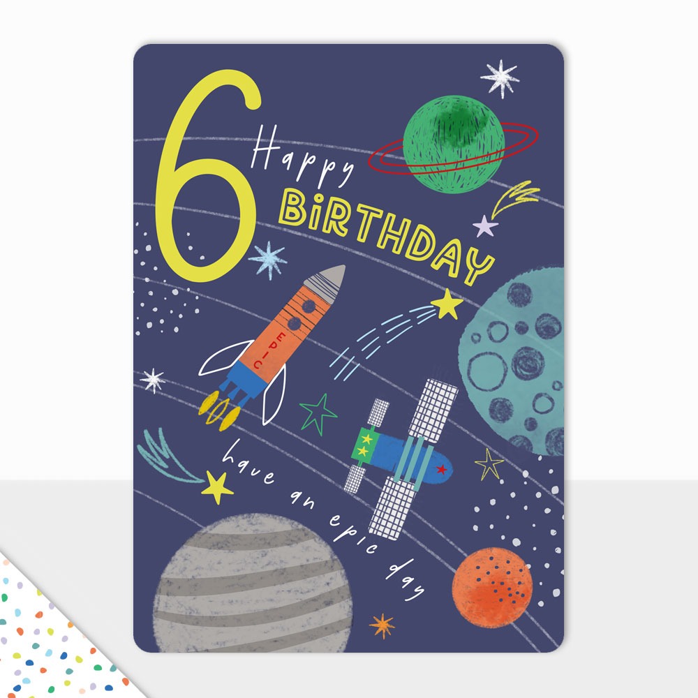Goodies Happy 6th Birthday Epic Card