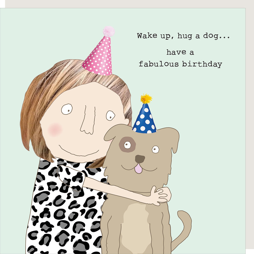 Rosie Made A Thing Hug A Dog Card