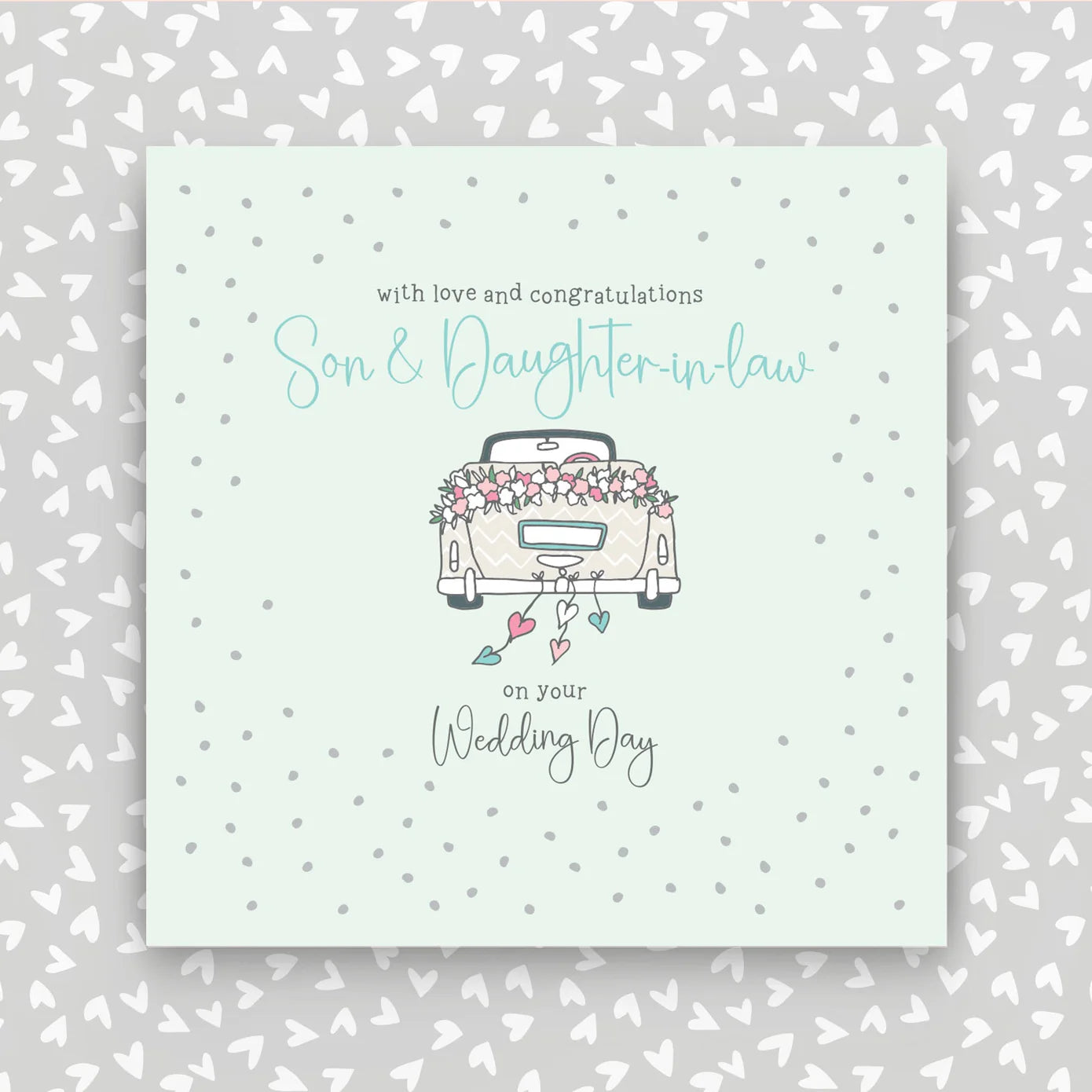Son and Daughter-In-Law Wedding Day Card