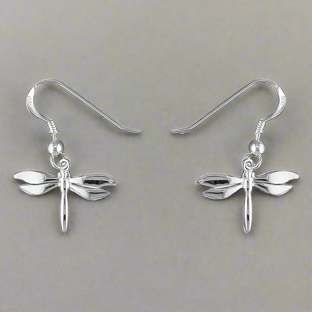 Iris & Miel Sterling Silver Dragonfly Drop Hook Earrings