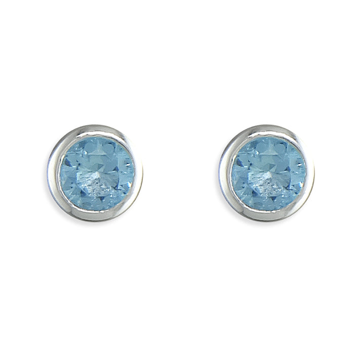 Iris & Miel Aqua Crystal Stud Earrings