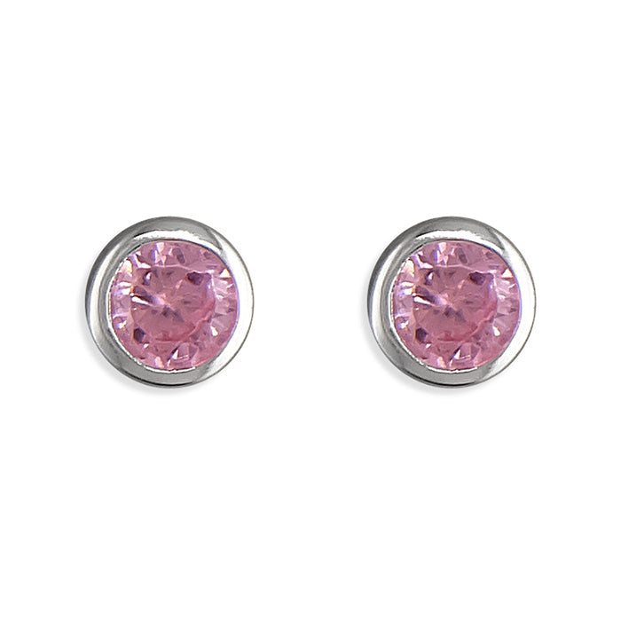 Iris & Miel Rose Pink Stud Earrings
