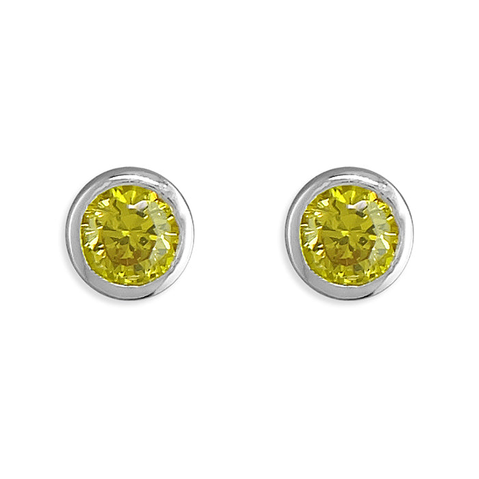 Iris & Miel Topaz Yellow Stud Earrings