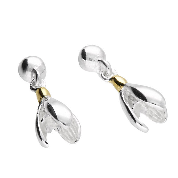 Iris & Miel Sterling Silver Snowdrop Stud Earrings