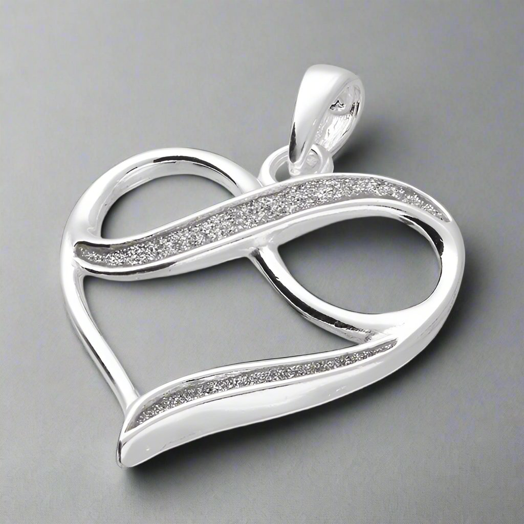Sterling Silver Open Infinity Heart Necklace More Than Just a Gift Narborough Hall