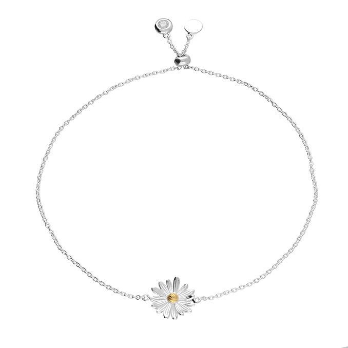 Sterling Silver Daisy Bracelet