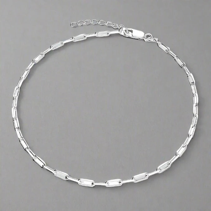 Sterling Silver Paperclip Chain Bracelet