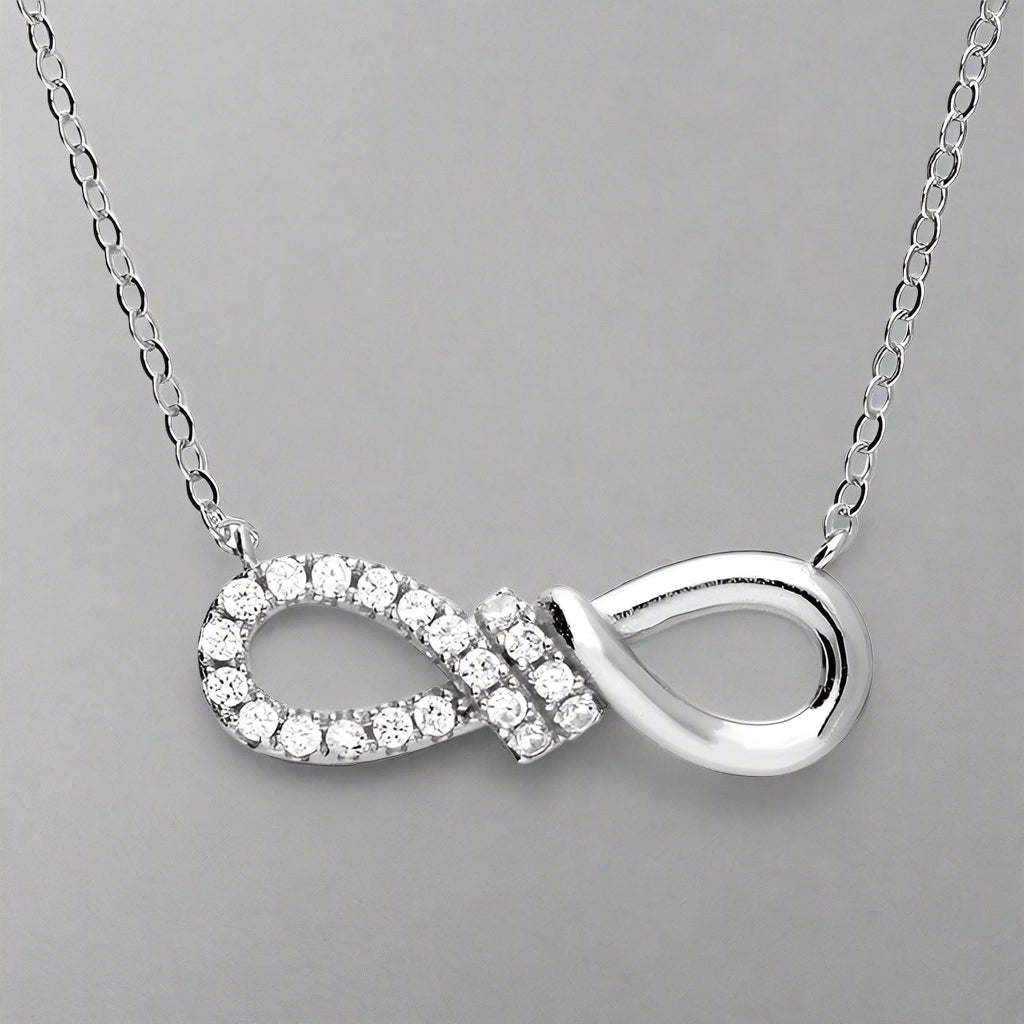 Sterling Silver Infinity Knot Necklace
