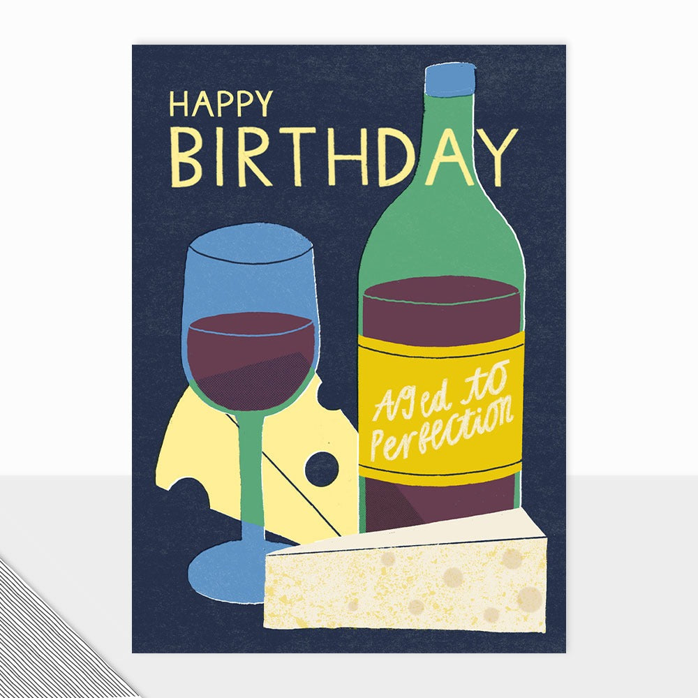 Honcho Happy Birthday Cheese & Wine Card
