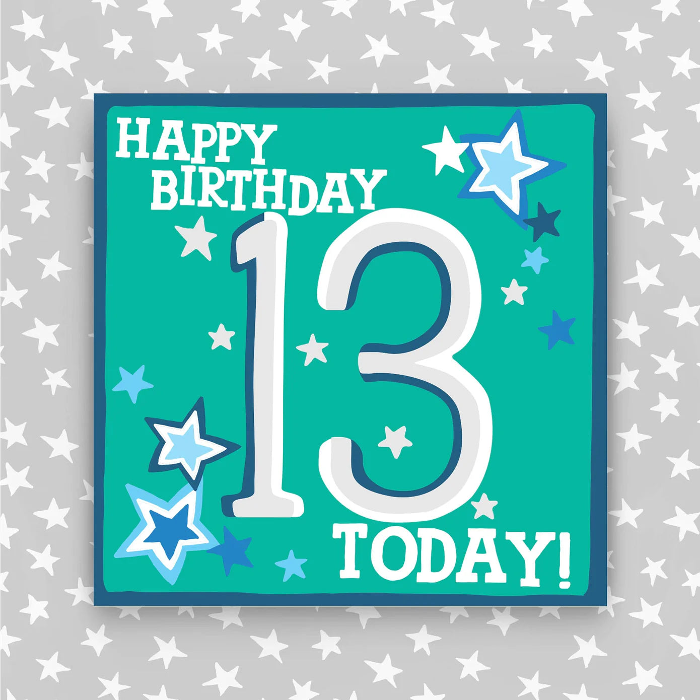 Hip Hip Hooray Boy Aged 13 Birthday Card