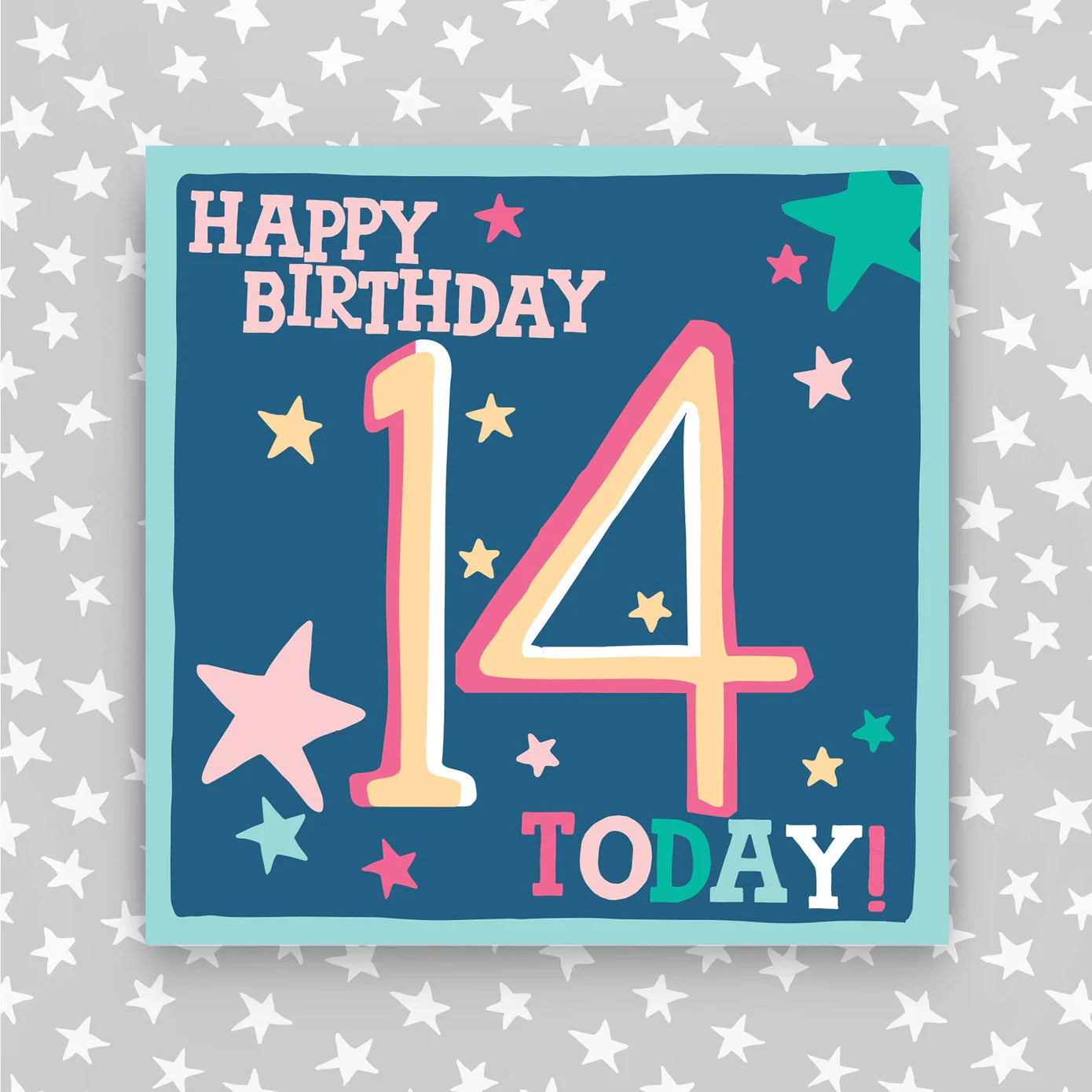 Hip Hip Hooray Girl Aged 14 Birthday Card