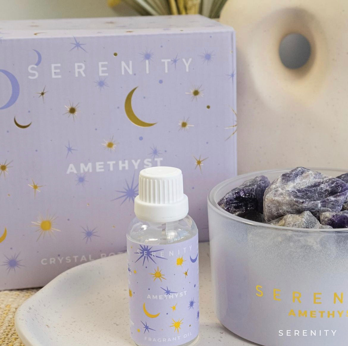 Serenity Amethyst Crystal Potpourri & Oil