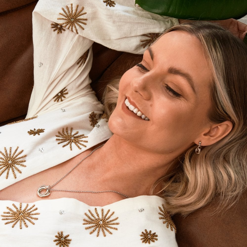 Hot Diamonds Calm Pendant - Rose and Yellow Gold Plated Accents