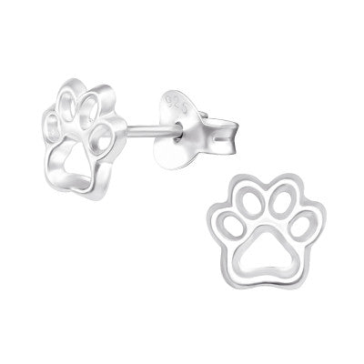 Sterling Silver Paw Print Earrings - More Than Just a Gift | Narborough Hall